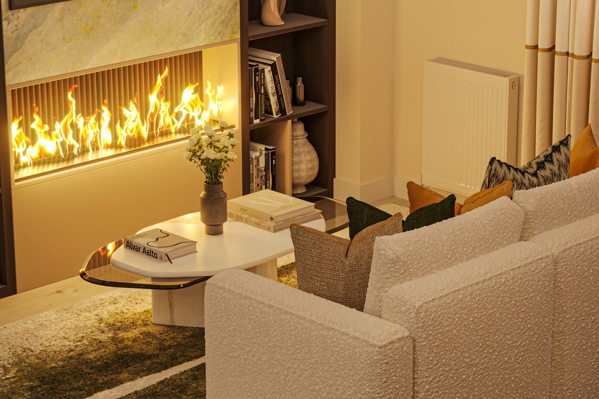 skyline living room